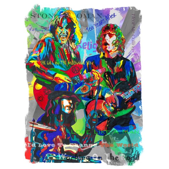 Ten Years After Blues Rock Music Poster Print Wall Art 18x24 - Picture 1 of 5